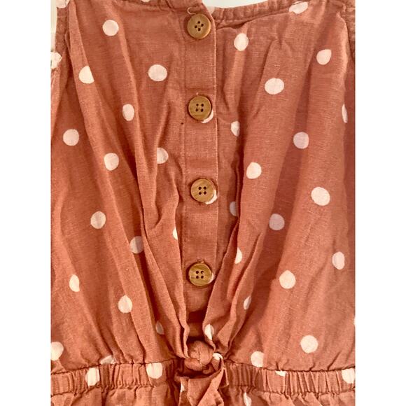 Osh Kosh B'Gosh Polka Dot Romper Jumpsuit Cotton Adorable ~ Girls 6 6X - Picture 2 of 4